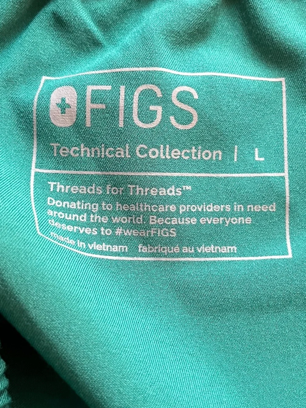 Figs Tansen Hunter Green (PO# 7285) Joggers Size L NWOT